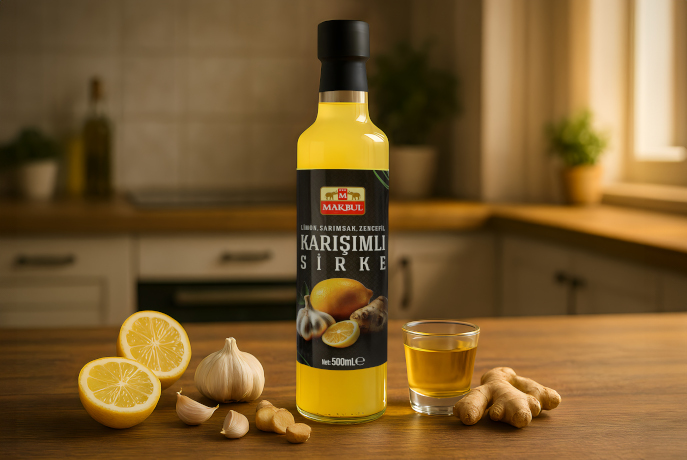 Limon-Zencefil-Sarımsak Sirkesi 500 ml